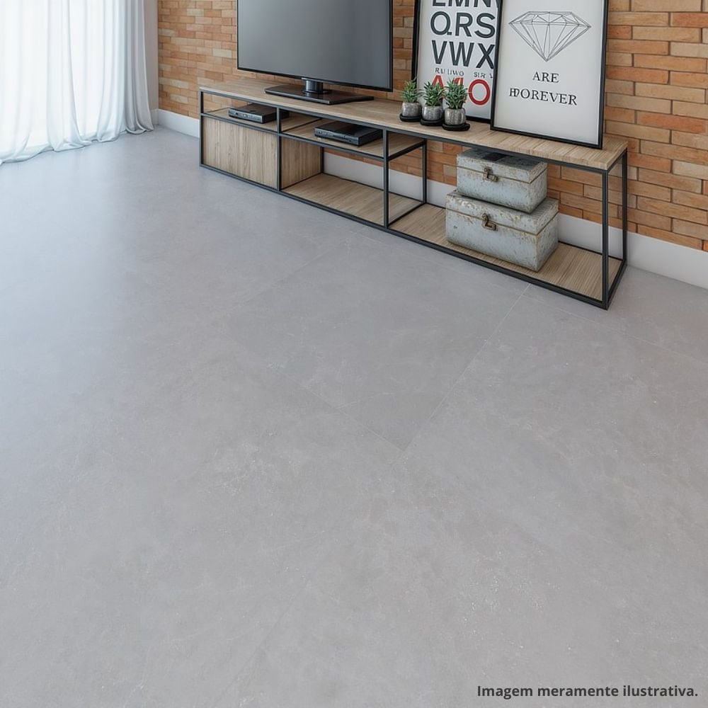 Piso Cerâmico Retificado Dry Tech 86x86cm Fuji Phd86840r Caixa 2