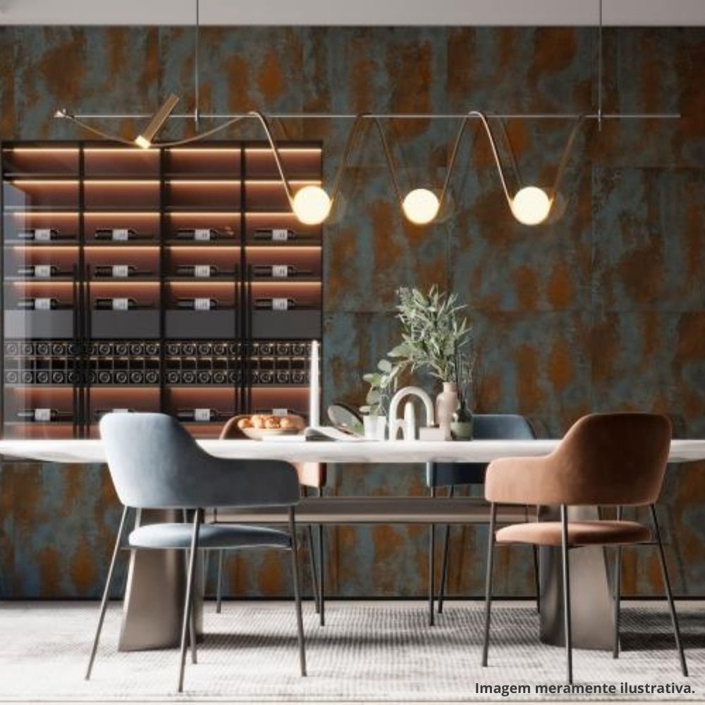 Piso Cerâmico Retificado Polido 86x86cm Teal Ppi-86780r Caixa 2