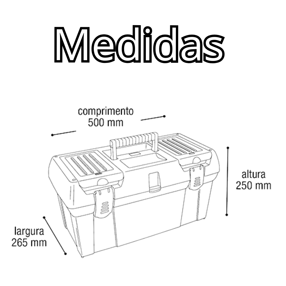 Maletas de Ferramenta Granite Varios tamanhos Para Pesca Arqplast