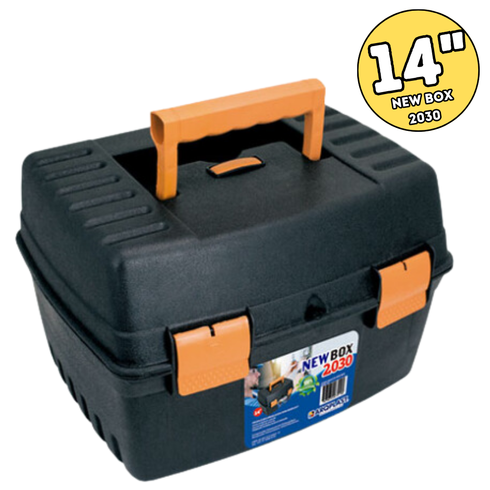 Maleta Arqplast para Pesca Preto Com Compartimentos e Maleta New