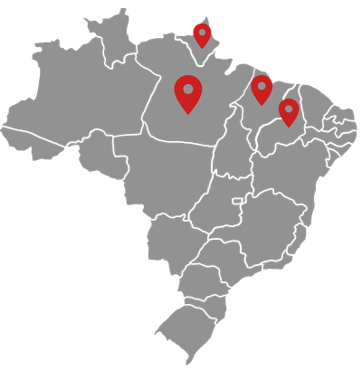Mapa de atuação