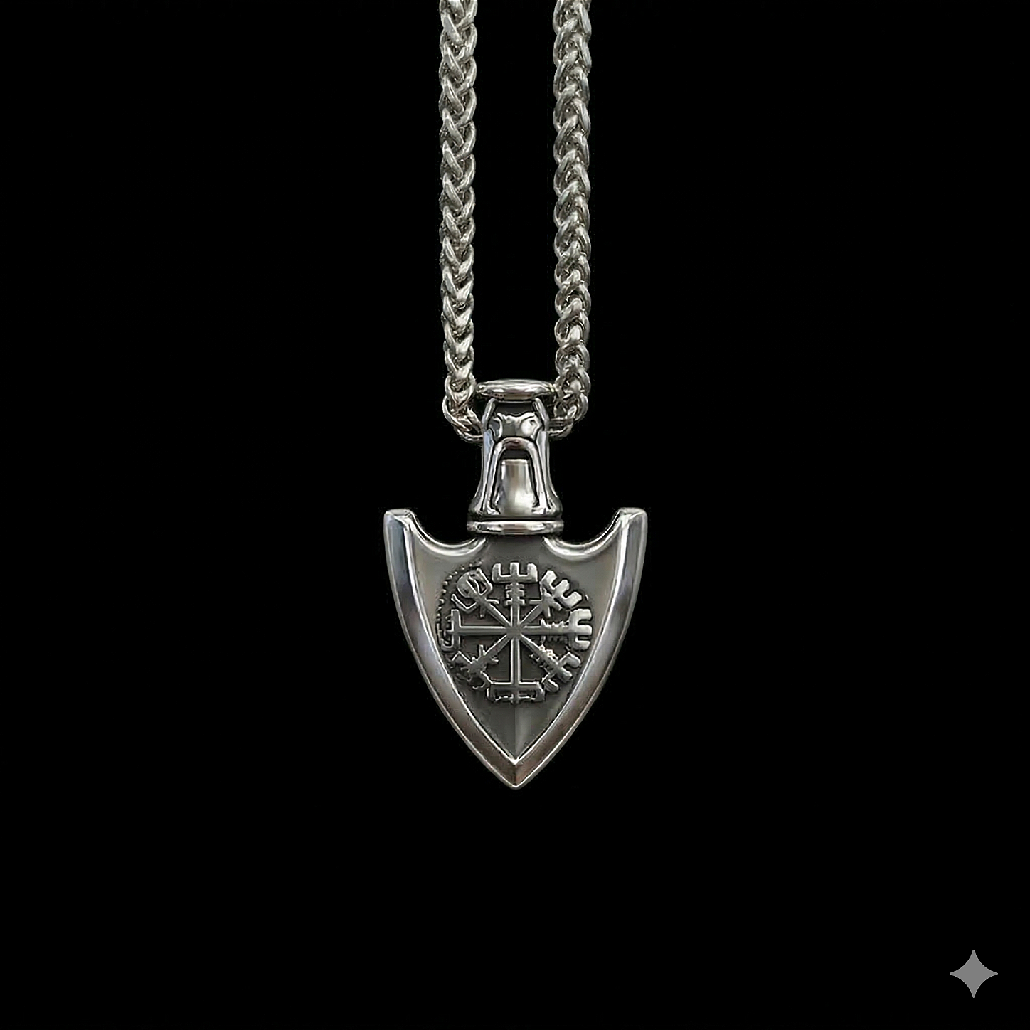 Colar com pingente Fenrir Amulet - JOIAS VIKING