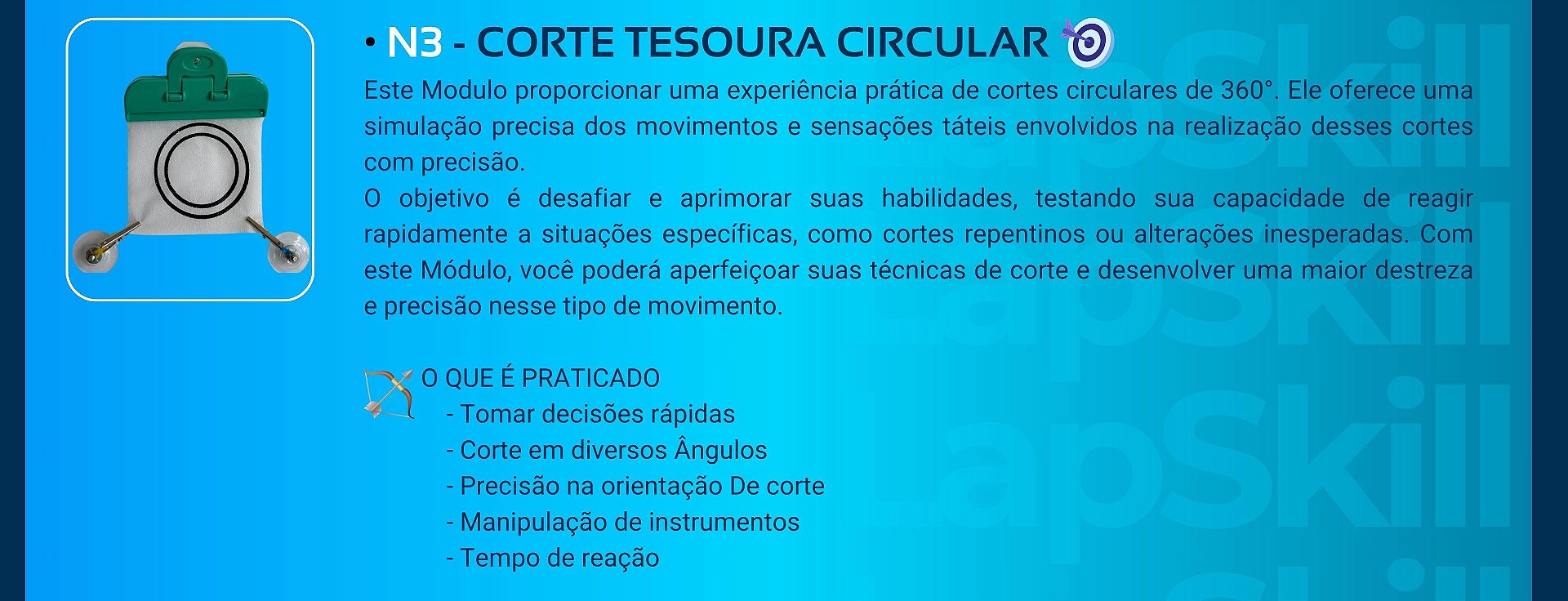 Kit Pincas Simulador Video Laparoscopia, LapSkill, LapBox, LapSix, RS Solucoes Medicas