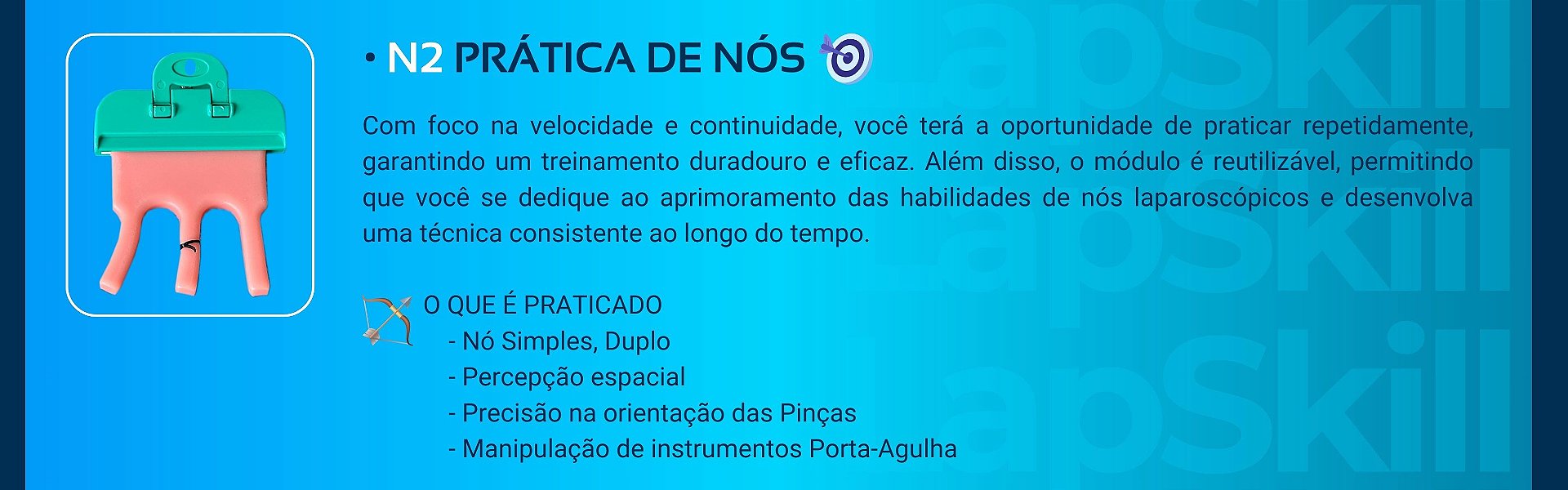 Kit Pincas Simulador Video Laparoscopia, LapSkill, LapBox, LapSix, RS Solucoes Medicas