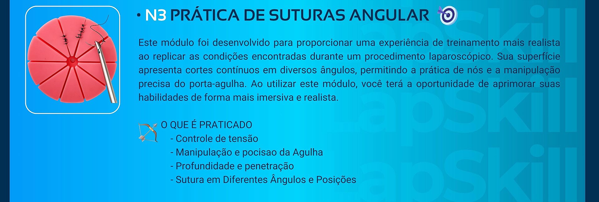 Kit Pincas Simulador Video Laparoscopia, LapSkill, LapBox, LapSix, RS Solucoes Medicas