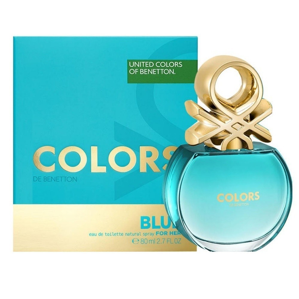 Perfume Benetton Colors For Her Blue - EDT 80ml - Marlene Beauty - Ampla  gama de perfumes importados e produtos de beleza