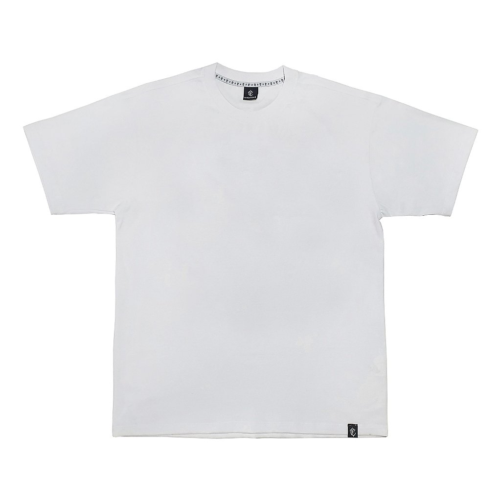 Camiseta básica branca lisa - CAOSARTINK