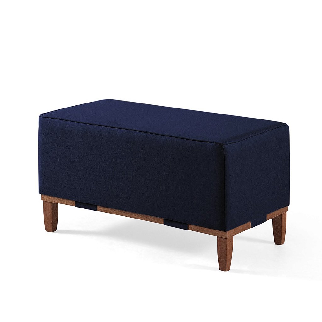 Puff Recamier Compacto Lounge Sala e Quarto em Linho 80x40