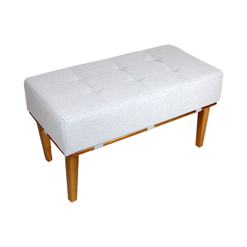 Puff Recamier Compacto Lounge Sala e Quarto em Linho 80x40