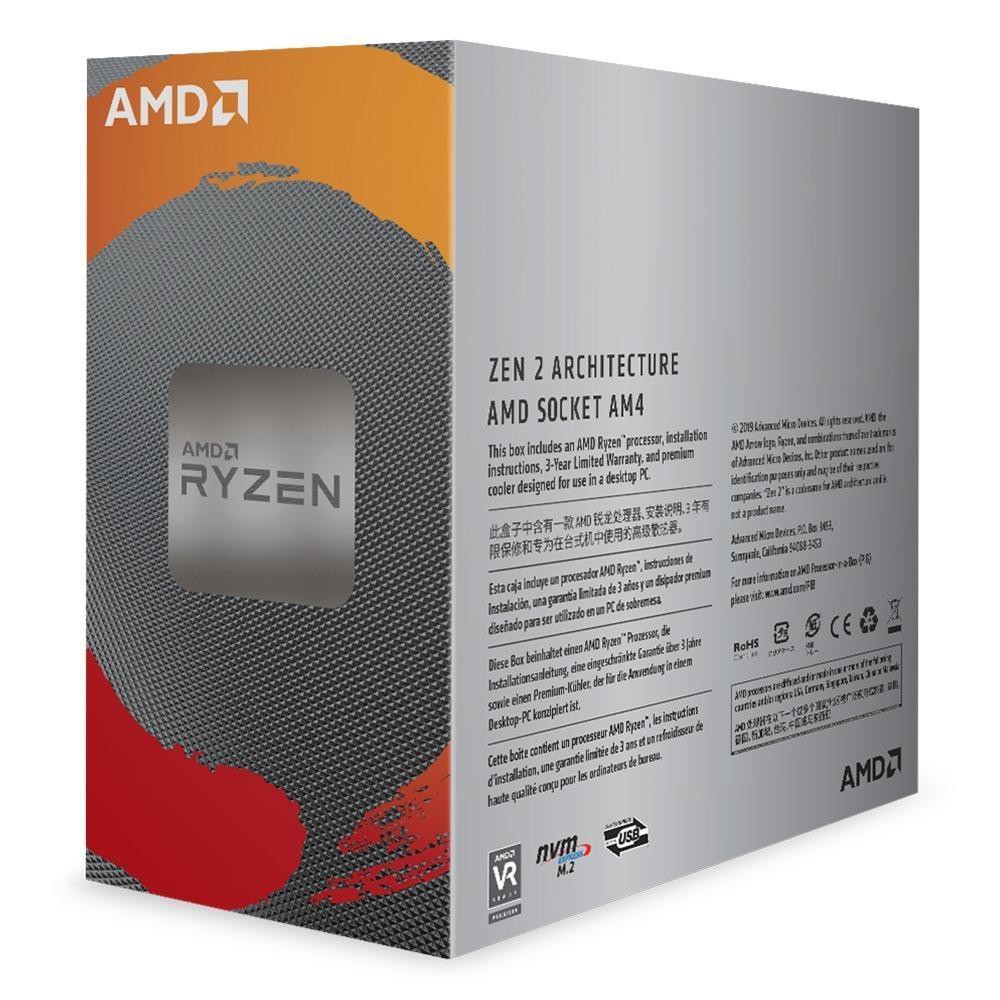 Processador AMD Ryzen 5 3600, 6-Core, 12-Threads, 3.6GHz (4.2GHz