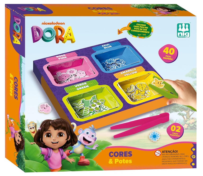 Jogo Educativo Cores e Potes - Dora Aventureira - Baruk Batuk | A
