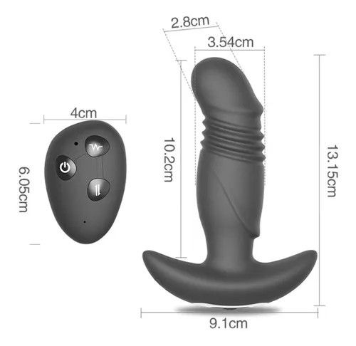PLUG ANAL SILICONE COM VIBRAO VAI E VEM E CONTROLE NV TOYS - Sex Shop  Online com Envio Discreto | Loja Spicy