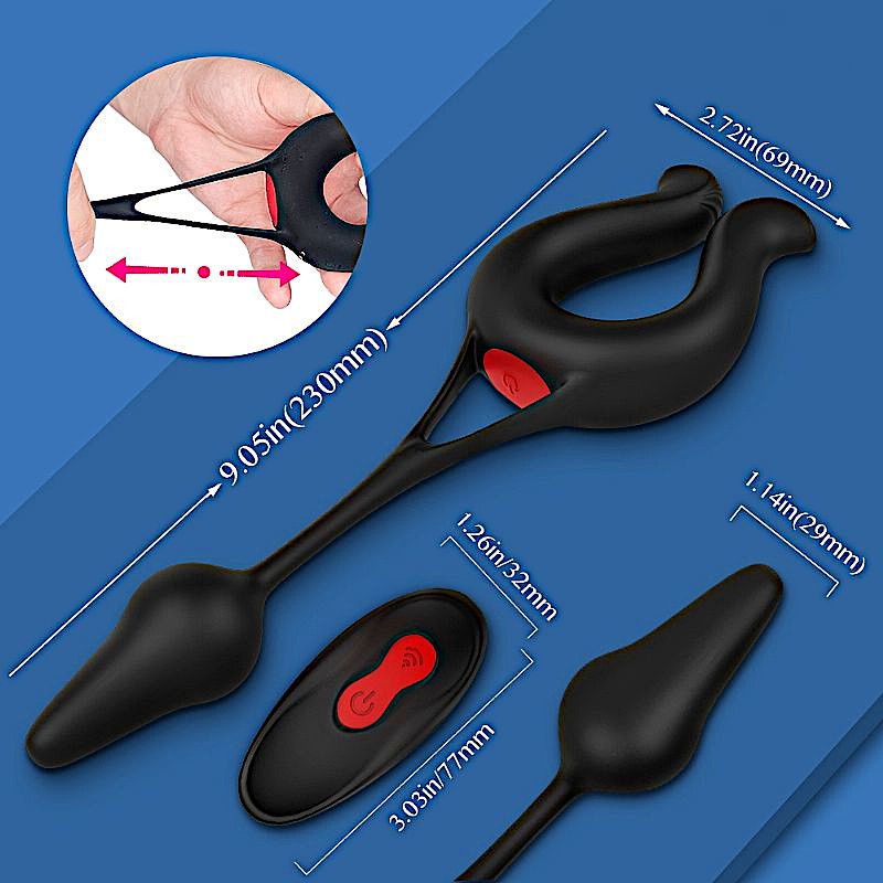 PLUG ANAL MASCULINO COM VIBRADOR SILICONE SEX HANDE NICOLE - Sex Shop  Online com Envio Discreto