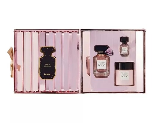 Kit Tease Parfum Victoria's Secret ( 3 itens) - Cosmeticos da ray