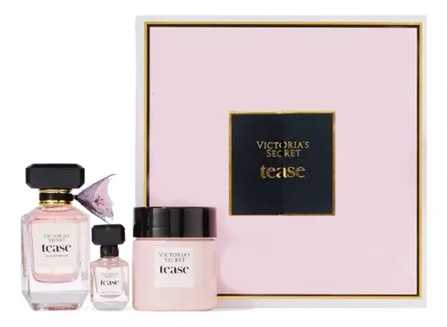 Kit Tease Parfum Victoria's Secret ( 3 itens) - Cosmeticos da ray