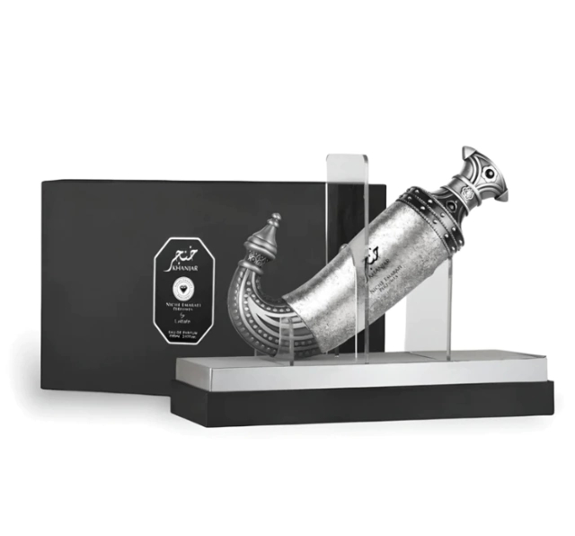 香水(男性用) Niche Ameerati Khanjar 100ml Khanjar Niche Emarati Lattafa Eau de Parfum - Perfume Árabe