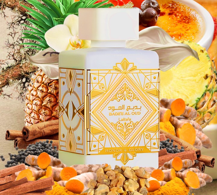 Bade'e Al Oud Honor & Glory Lattafa Eau de Parfum - Perfume Árabe