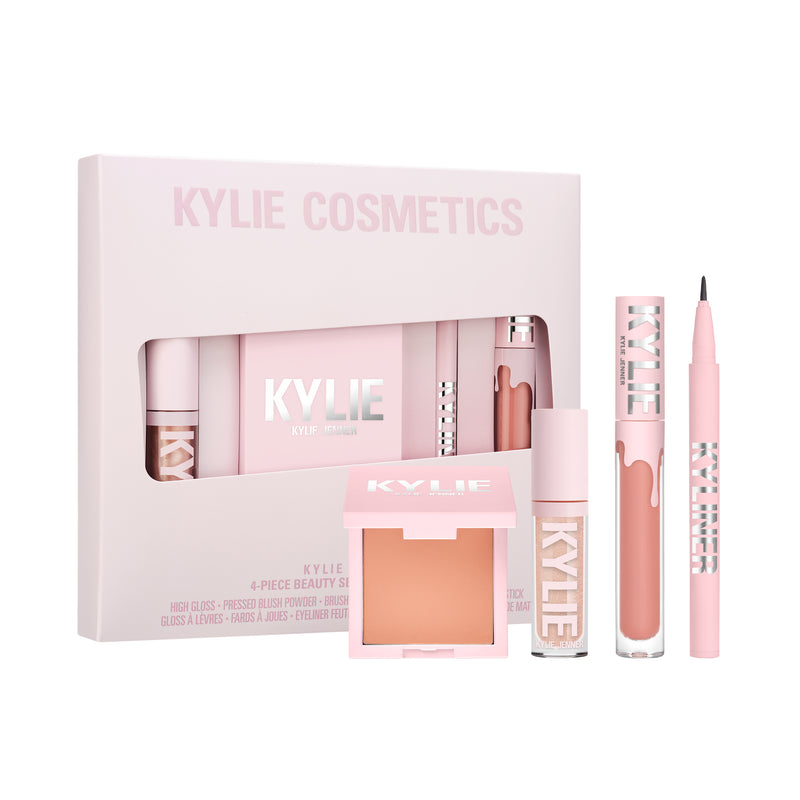 Kylie cosmeticsメイクアップセット ピンク Kit Kylie Jenner Makeup Set (4 peças) - Cosmeticos da ray