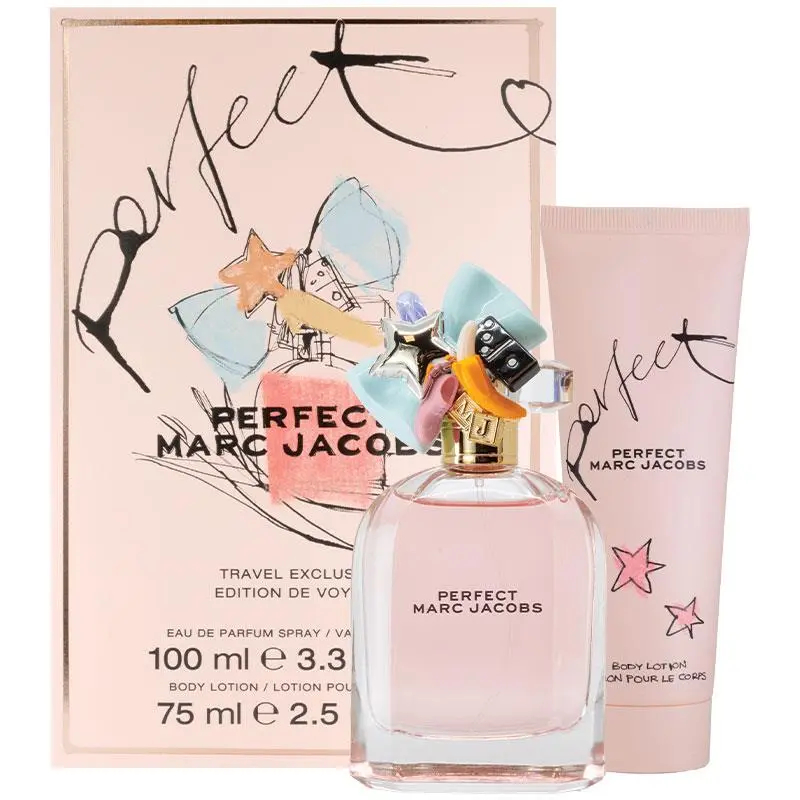 MARC JACOBS PERFECT 100ml セット Kit Marc Jacobs Perfect Eau De Parfum (2 Peças) - Cosmeticos da ray