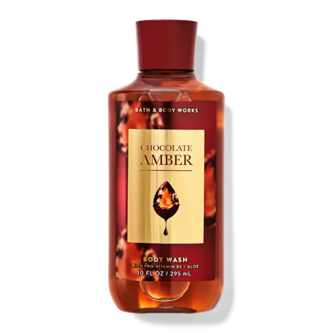 Shower Gel Chocolate Amber Bath & Body Works 295ml - Cosmeticos da ray