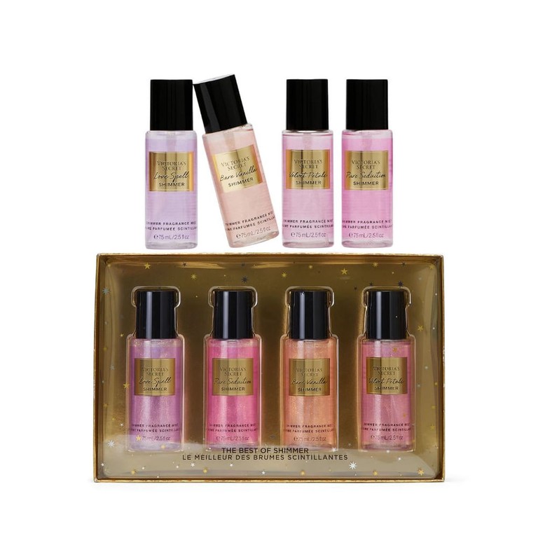 Kit Victoria's Secret 4 Body Splash Shimmer Mais Vendidos