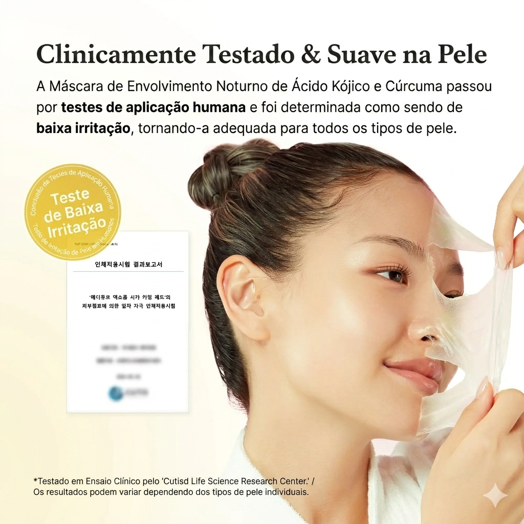 Máscara Facial Kojic Acid Turmeric Night Wrapping Medicube 75ml