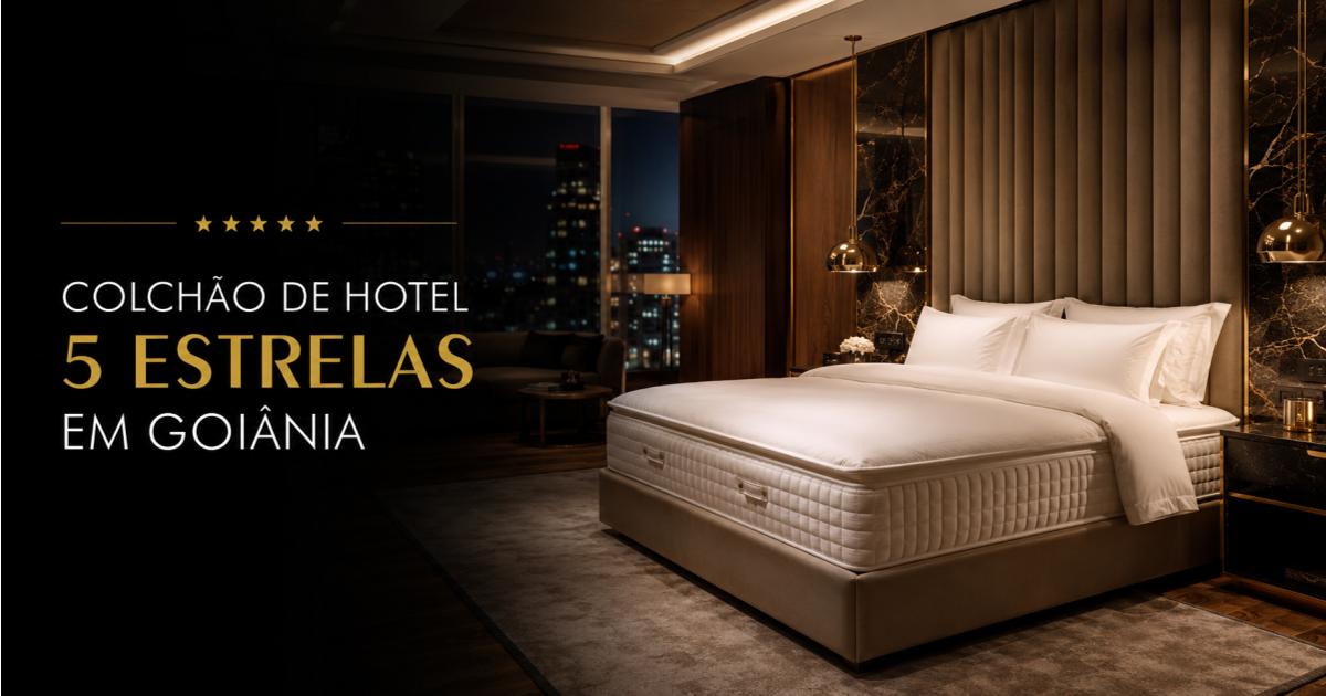 Quarto sofisticado com colchão de hotel 5 estrelas em Goiânia da Vuler Colchões