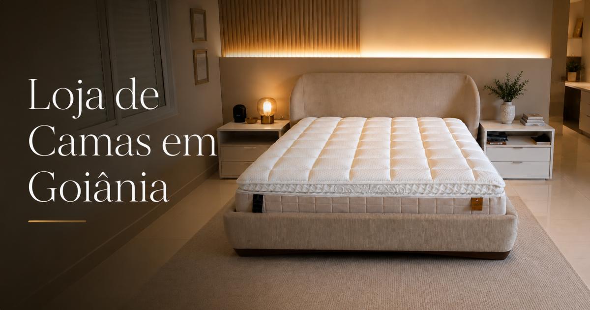 Loja de camas de alto padrão em Goiânia no showroom da Vuler Colchões