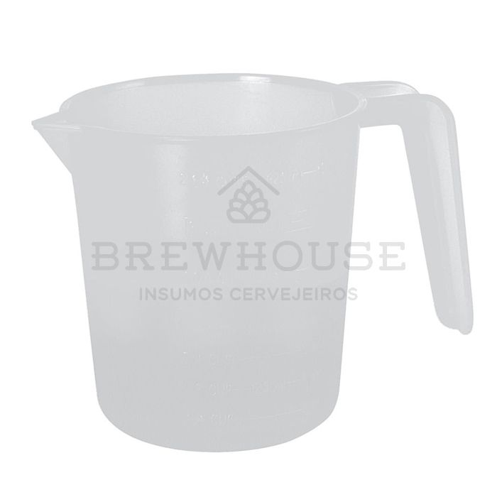 Jarra Plástica Graduada - 1L - Brewhouse Insumos Cervejeiros