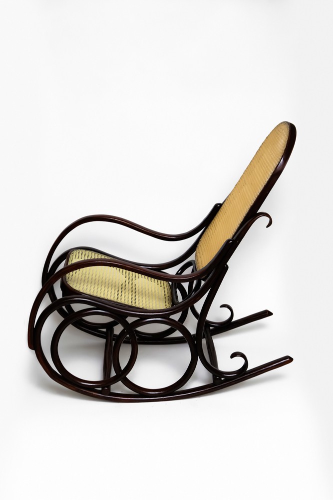 Cadeira De Balanço Palha Vintage - Loja de artigos de luxo secondhand