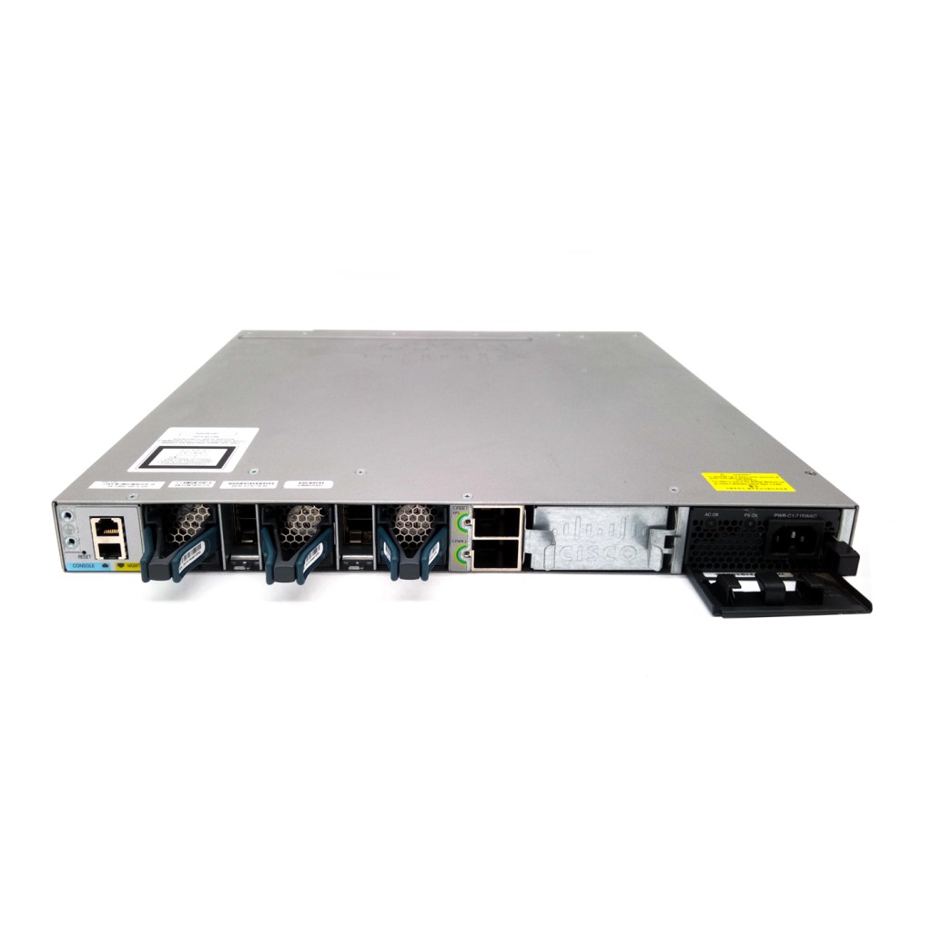 Switch Cisco Catalyst Ws-C3850-24P-S - 24x 1Gbps PoE+ - Seminovo