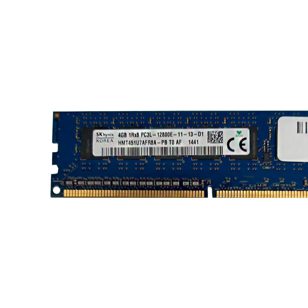 Memória Hynix para servidor 4Gb DDR3 1600MHz PC3L-12800E 1Rx8