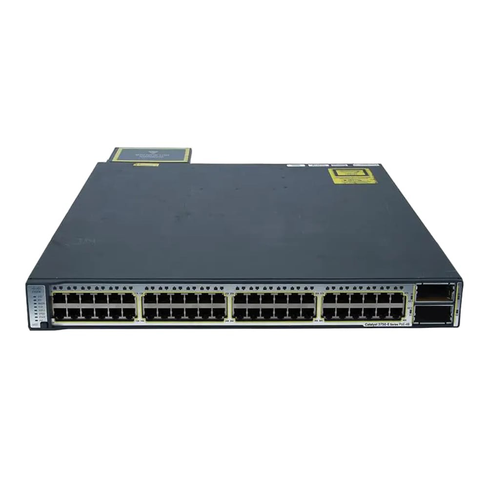 Switch Cisco Catalyst 3750E-48PD-SF - 48x 1Gbps PoE - Seminovo