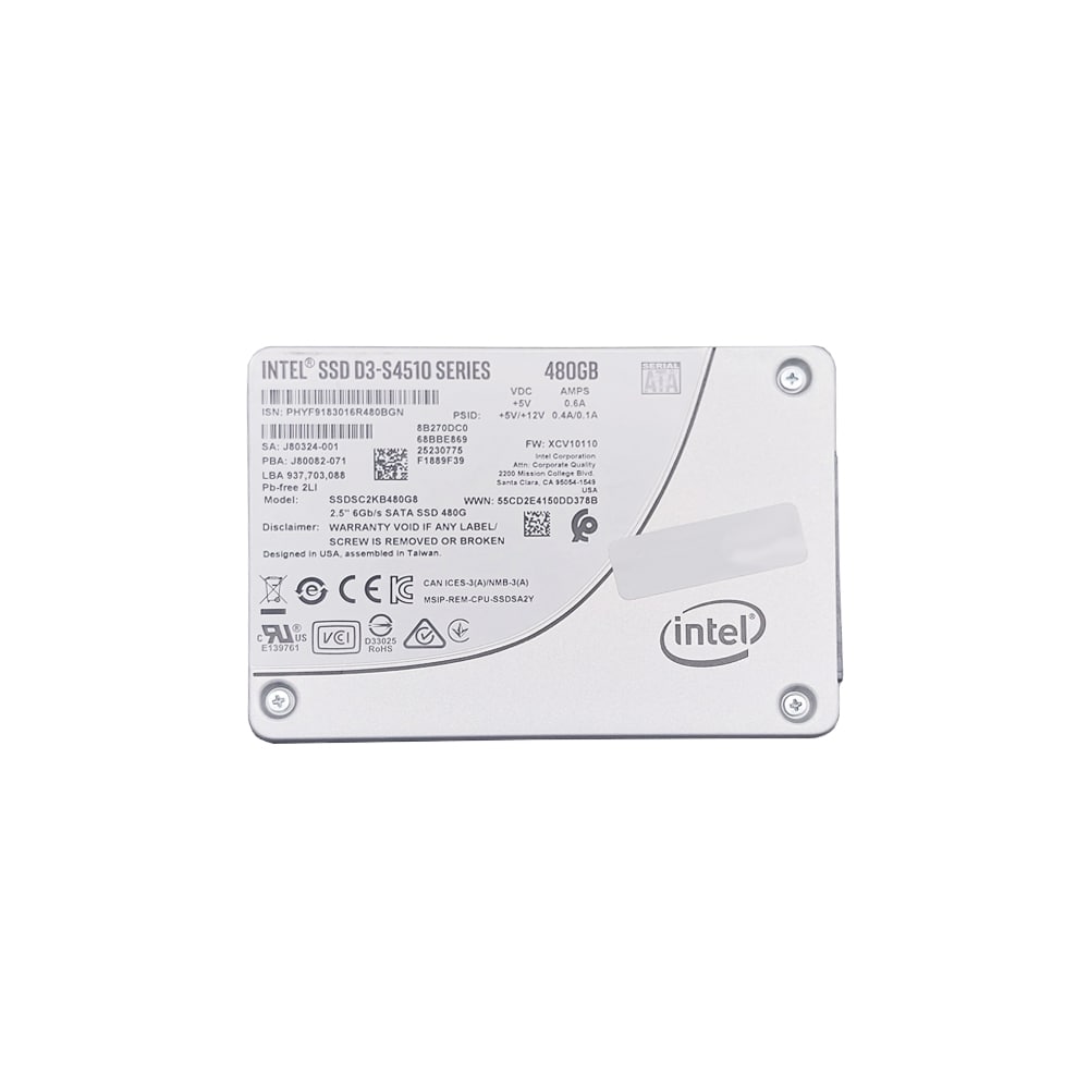 SSD Intel D3-s4510 480gb 2,5 Sata 6gb/s (SSDSC2KB480G8) - Infobell