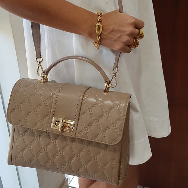 Bolsa Victor Hugo Volpa Margot Coconut Beige - Retran Joias