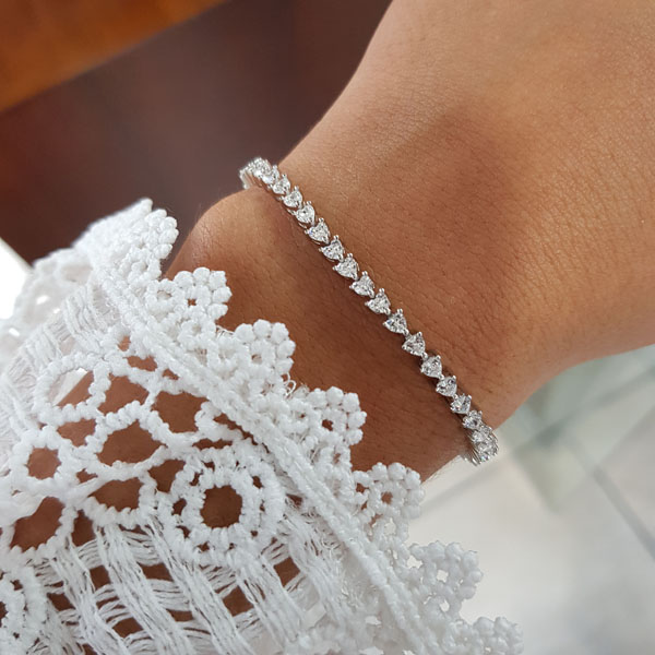 Pulseira Riviera Prata 925 Zircônias - Retran Joias - Uma Joia é 