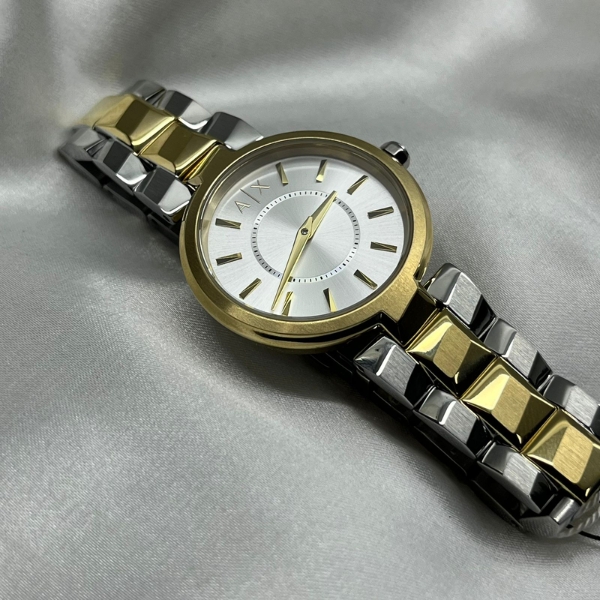 Relógio Armani Exchange Bicolor Feminino Ax4406b1 S1sx - Retran