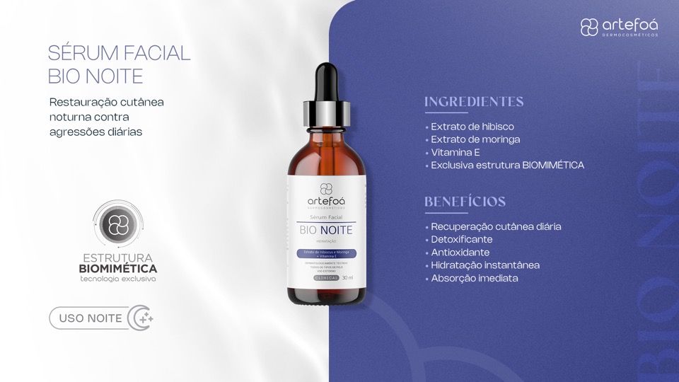 Sérum Facial Bio Noite Artefoá