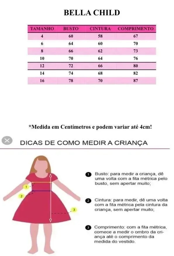 Vestido Bella Child Laize Azul Bebe - Imagem 6