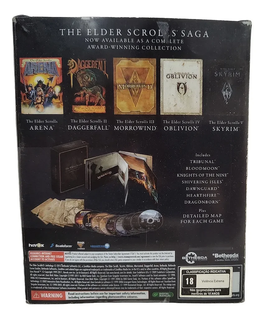 The Elder Scrolls Anthology Collectors Edition Pc Completo semi