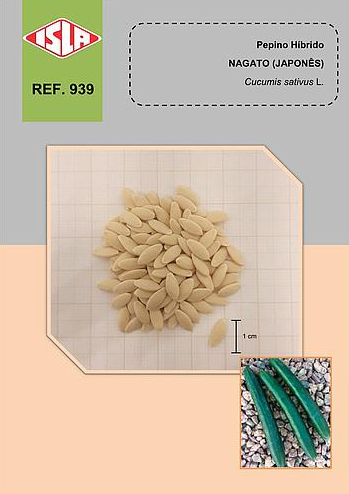 Sementes de Pepino Japonês Híbrido Nagato - 271mg - Isla - Verde