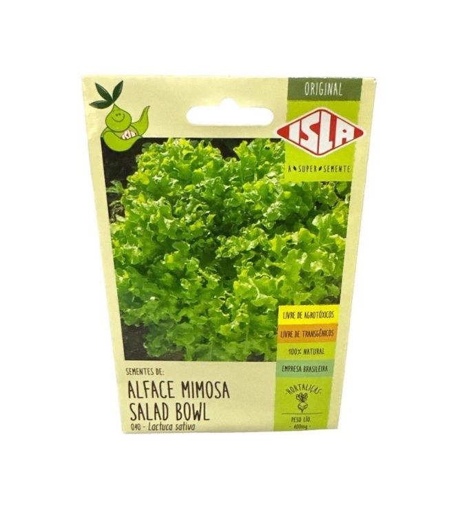 Sementes de Alface Mimosa Salad Bowl 400mg - Isla - Verde Mania