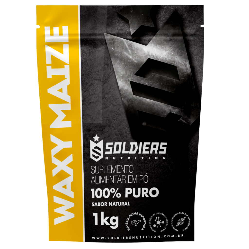 Waxy Maize 1Kg – 100% Puro Importado – Soldiers Nutrition