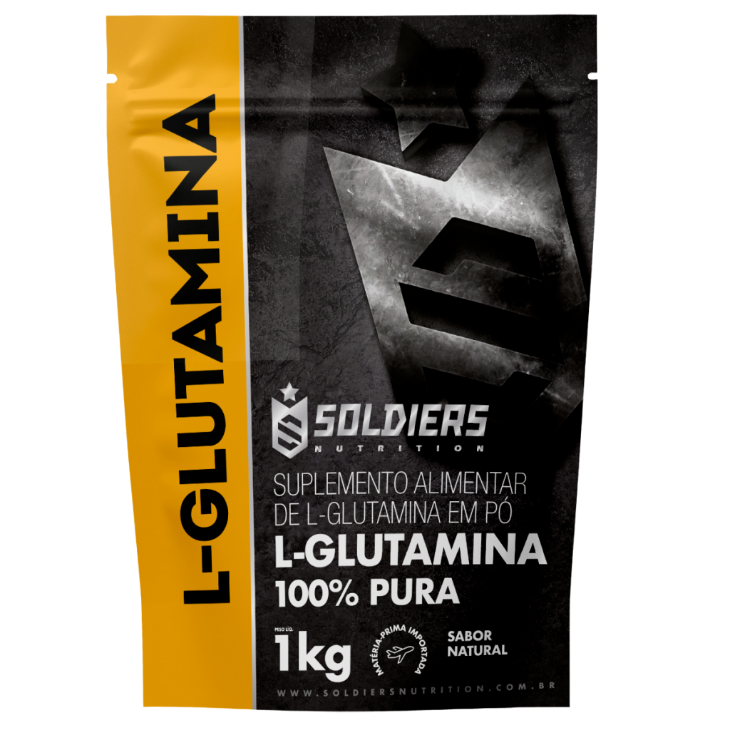 L – Glutamina 1Kg – 100% Pura Importada – Soldiers Nutrition