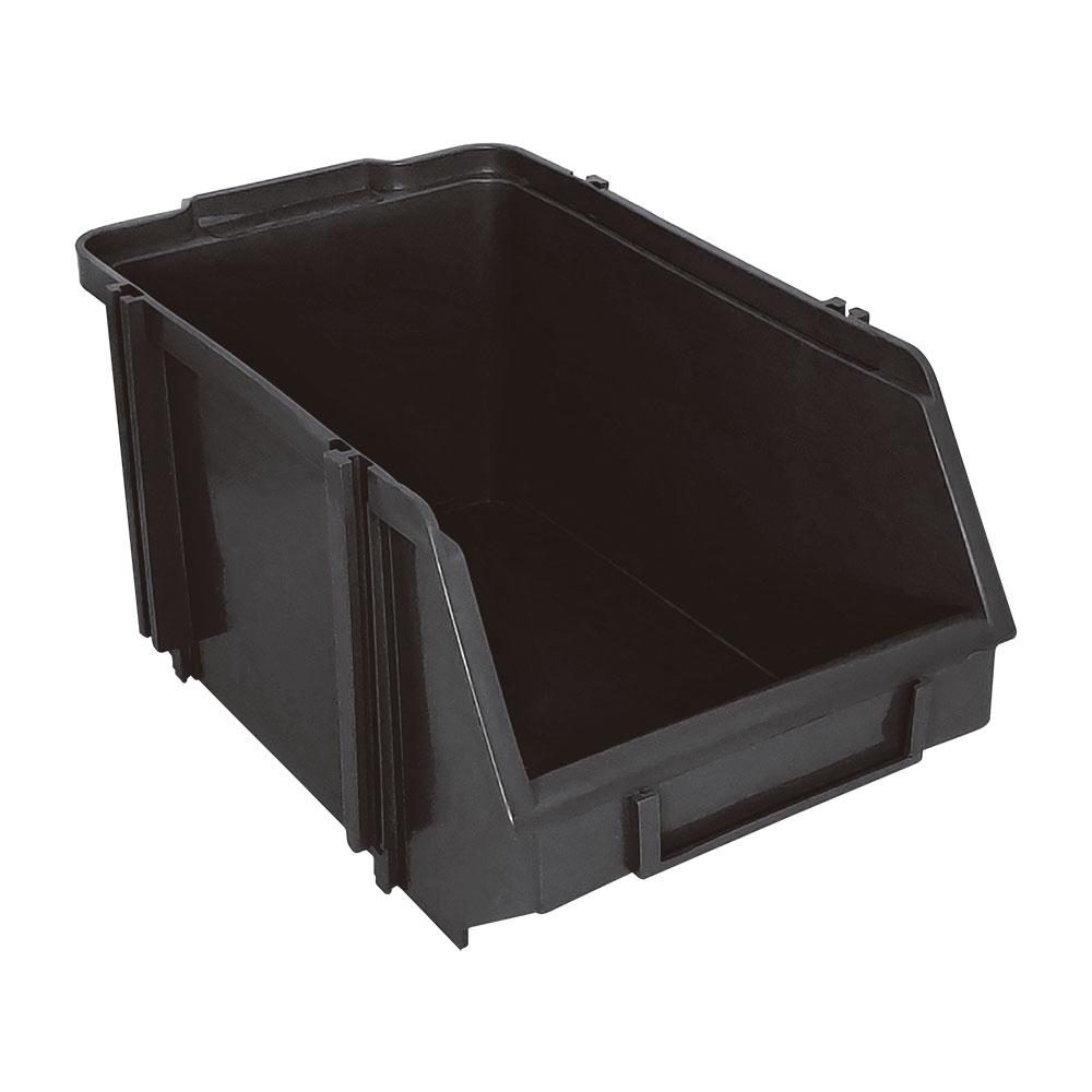 Gaveteiro Plástico Caixa Bin Nº7 Preto - Sampa Plast
