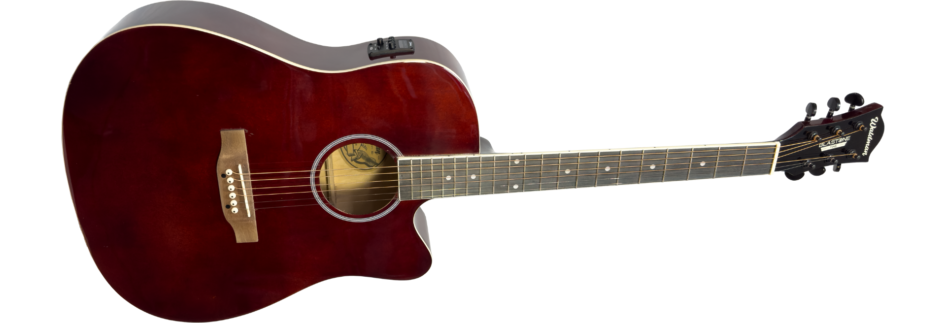 Violão Eletroacústico Waldman DCE-141 WR com acabamento vermelho vinho (Wine Red)