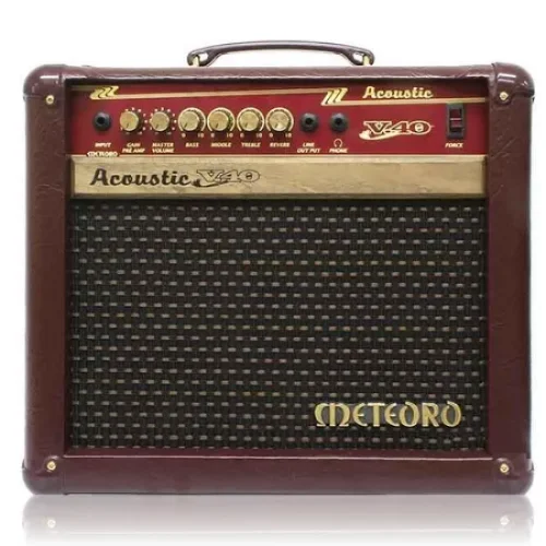 Amplificador Meteoro Acoustic V40 para violão 4 falantes 5 polegadas tweeter piezo palco