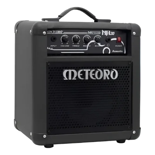Amplificador Meteoro Nitrous NA30 para violão eletroacústico falante 8 tweeter piezo equalizador 3 bandas