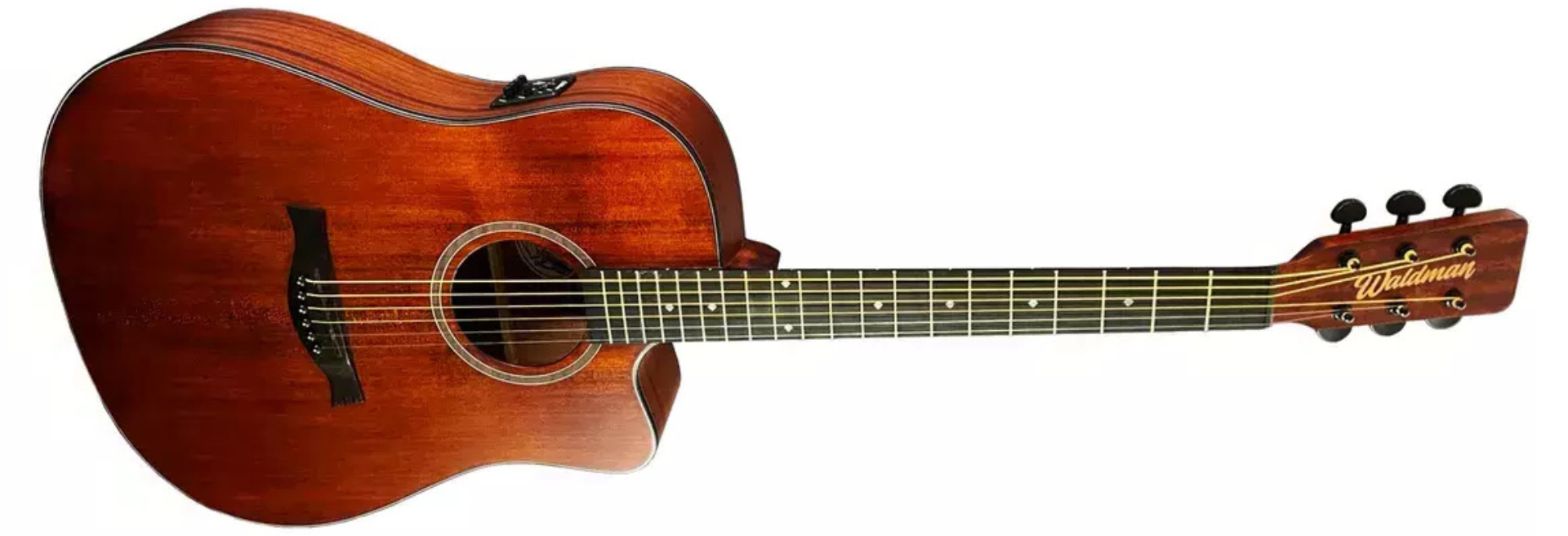 Violão Waldman DCEX-1041 BR Eletroacústico na cor preta fosca