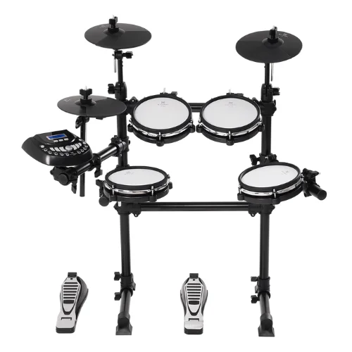 Bateria eletrônica Michael Stage DMX320 com módulo 448 sons e acessórios para estudo silencioso em casa